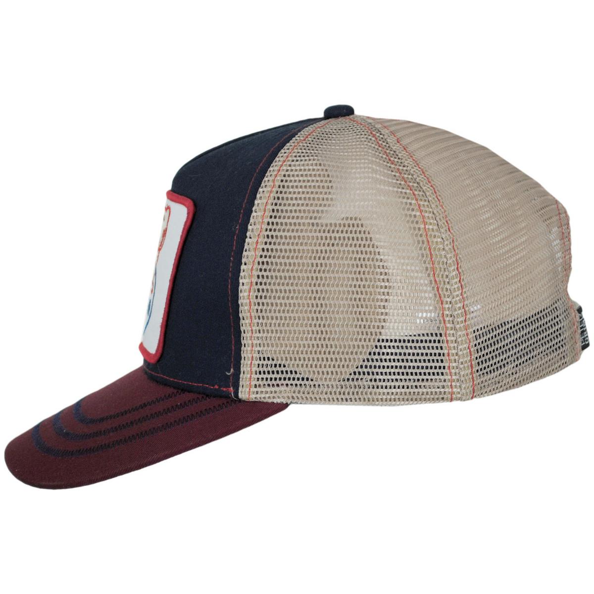 Peanuts | USA Snoopy Mesh Trucker Snapback Baseball Cap | 201307 | profile | NAVY