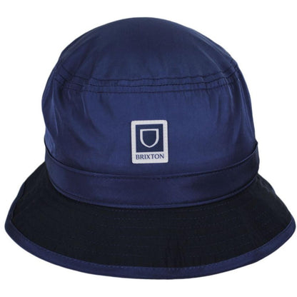 BRIXTON HATS | Beta Cotton Packable Bucket Hat - Standard Colors | 185525 | front | NAVY/WASHED NAVY
