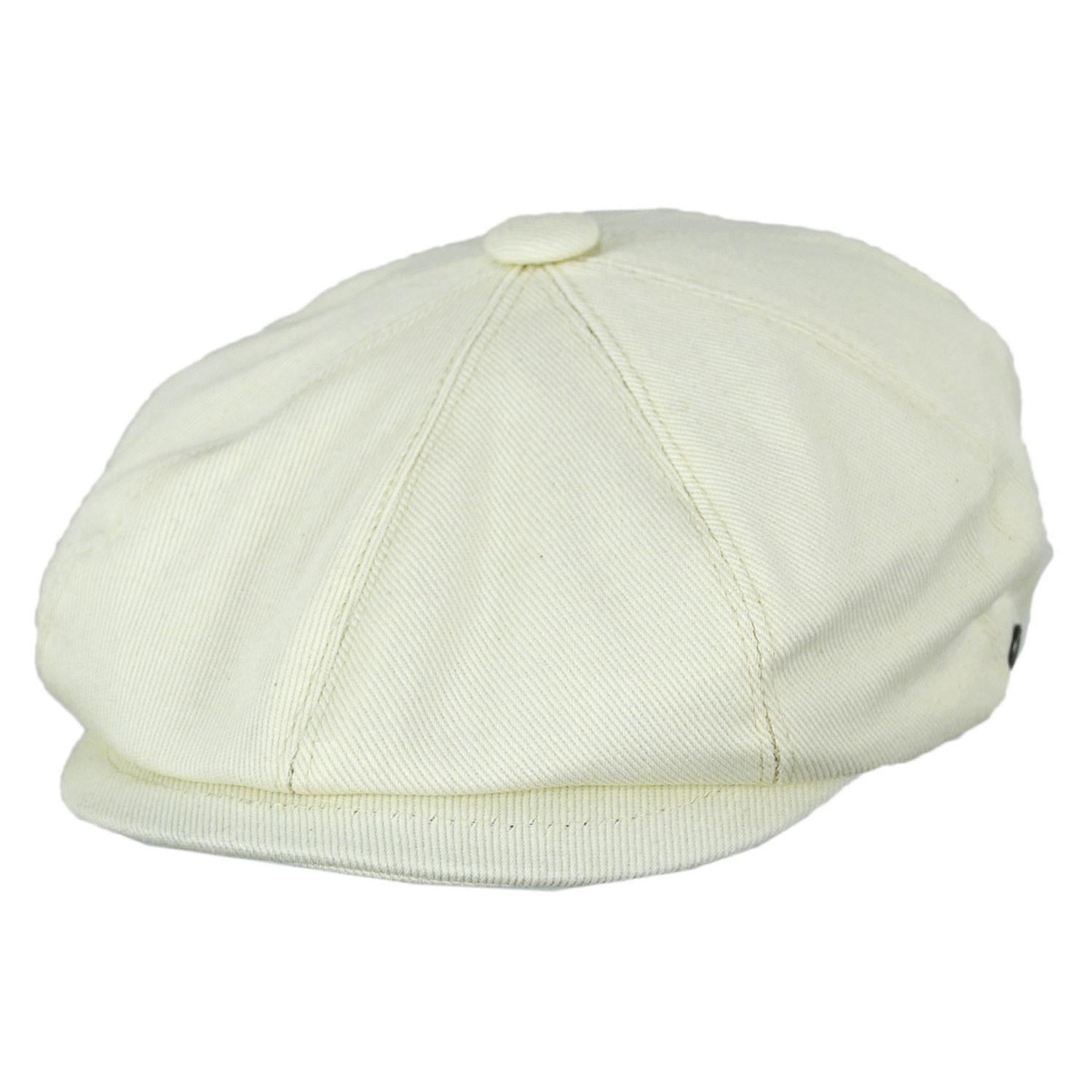 Jaxon Hats | Cotton Newsboy Cap | 167770 | lead | BEIGE
