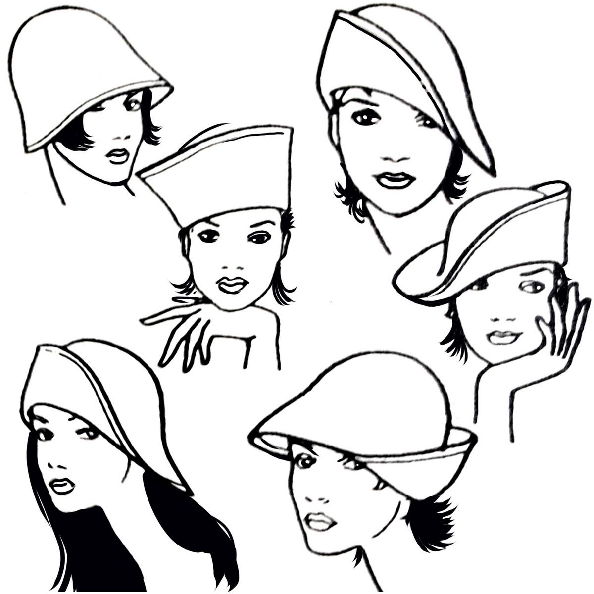 Kathy Jeanne | 6-Way Shapeable Wool Felt Cloche Hat | 124715 | front | WINE