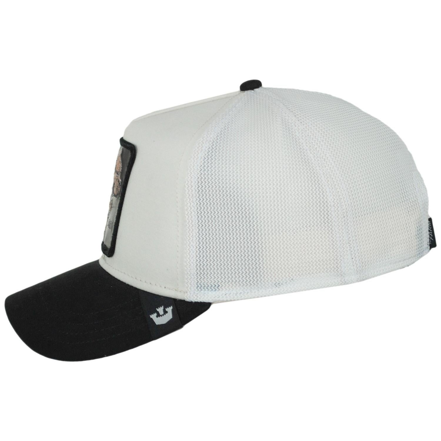 Goorin Bros | Pitbull Micro Suede Mesh Trucker Snapback Baseball Cap | 200662 | profile | CREAM
