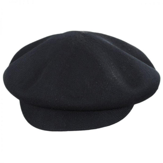 Kangol | Tropic Halifax Newsboy Cap | 160852 | front | BLACK