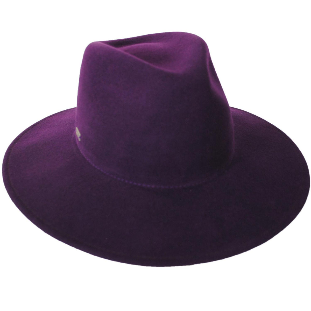 Betmar | Katie Wool Felt Safari Fedora Hat | 123175 | lead | PLUM