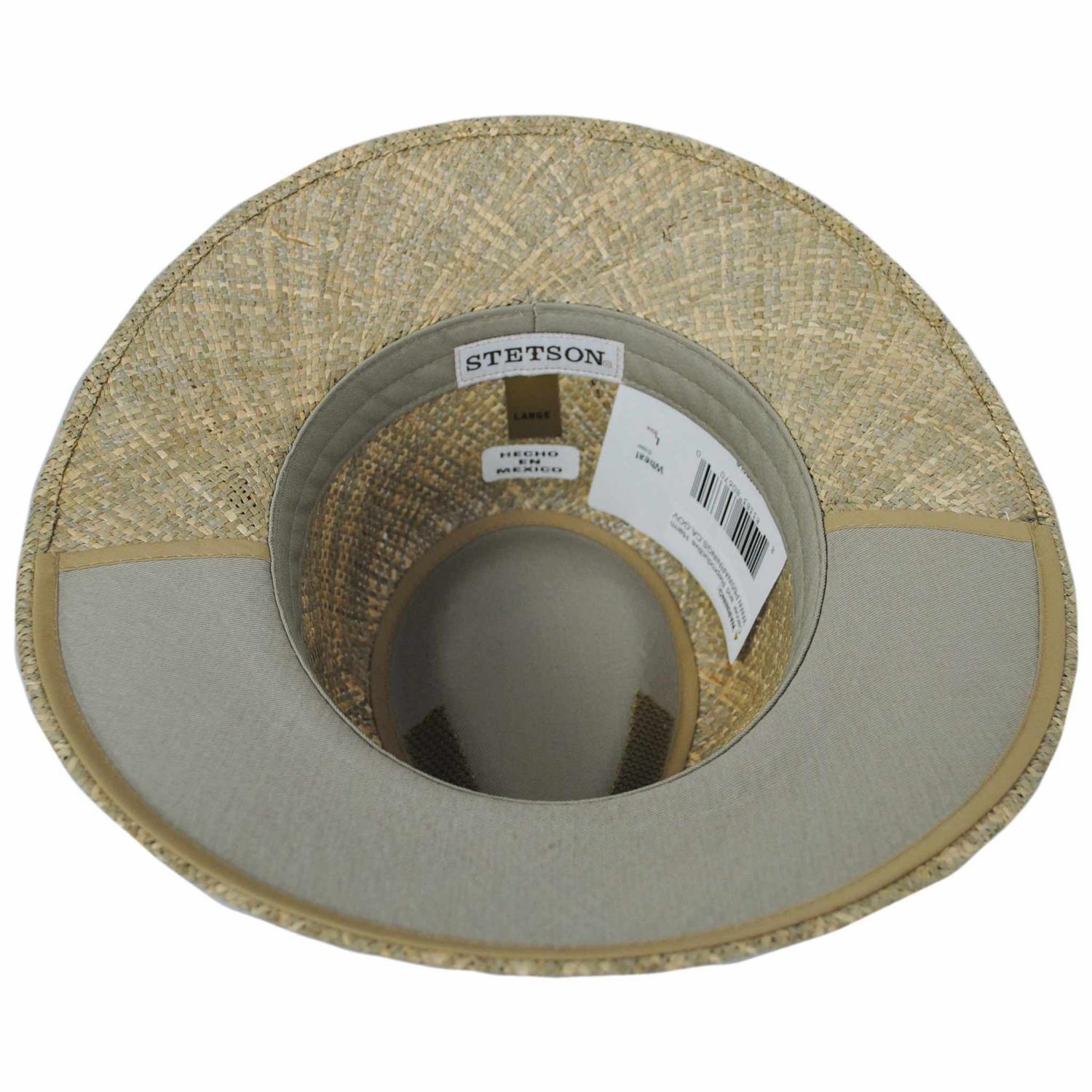 Stetson | Alder Seagrass Straw Outback Hat | 126952 | under | WHEAT