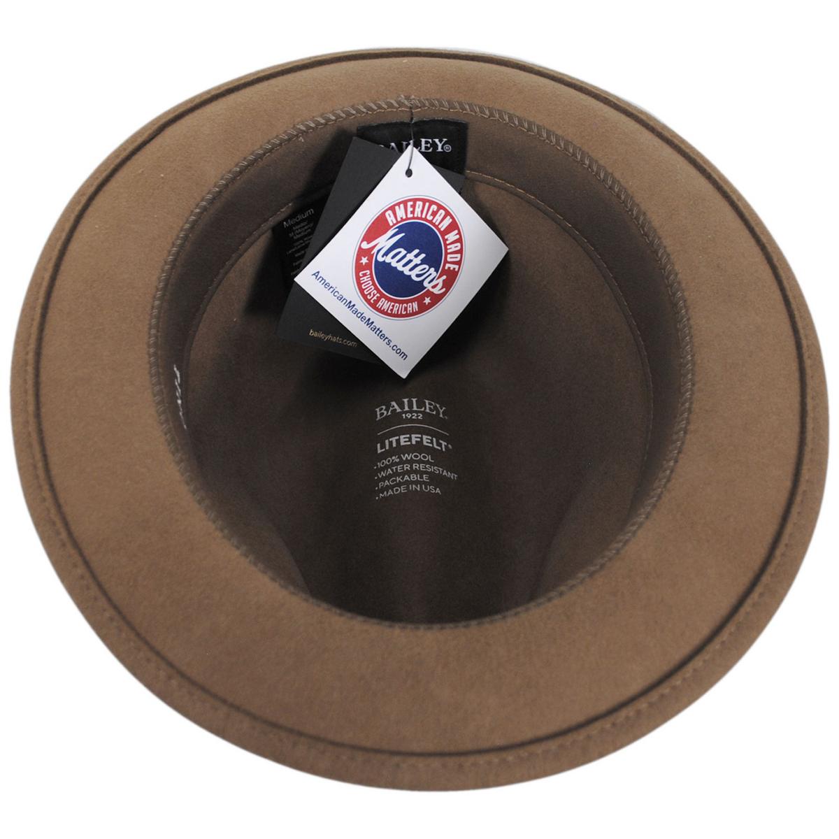 Bailey 1922 | Tino Wool LiteFelt Trilby Fedora Hat | 130008 | under | DRIFTWOOD