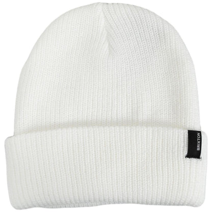 BRIXTON HATS | Heist Knit Beanie Hat | 502706 | lead | WHITE