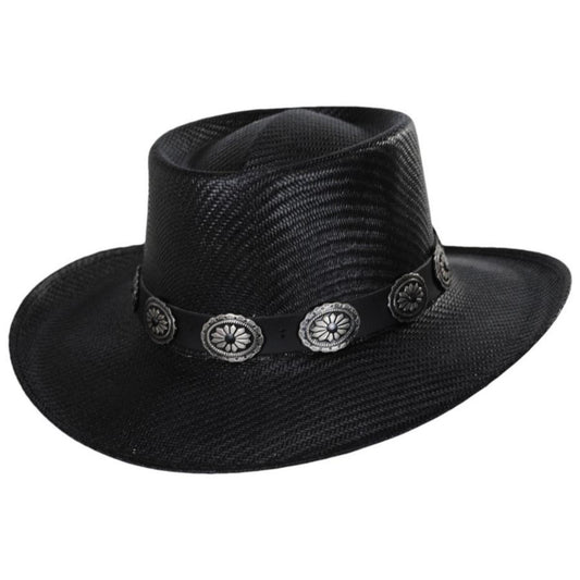 Eddy Bros | Reed Toyo Straw Gambler Hat | 127726 | lead | BLACK