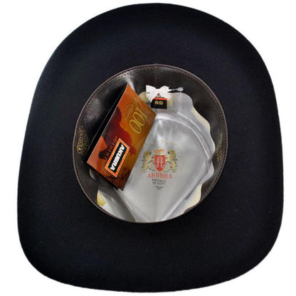 Akubra | Snowy River Fur Felt Australian Western Hat | 131700 | under | BLACK