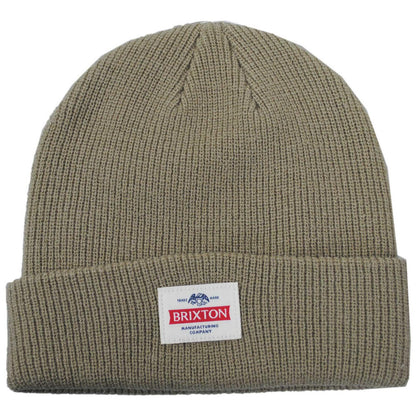 BRIXTON HATS | Trademark Beanie Hat | 502711 | lead | BRITISH KHAKI