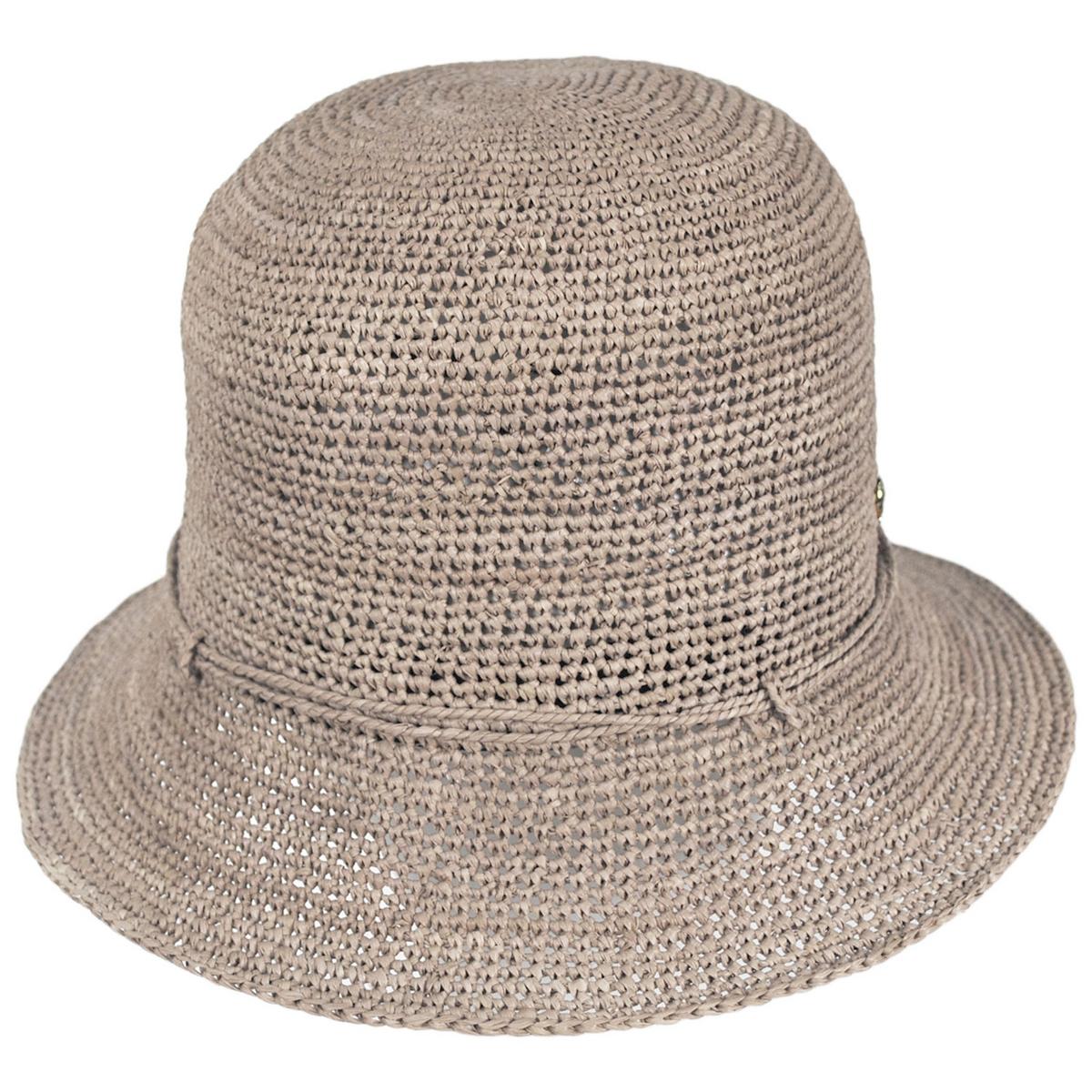 Helen Kaminski | Villa 6 Raffia Straw Cloche Hat | 120836 | front | ECLIPSE MELANGE