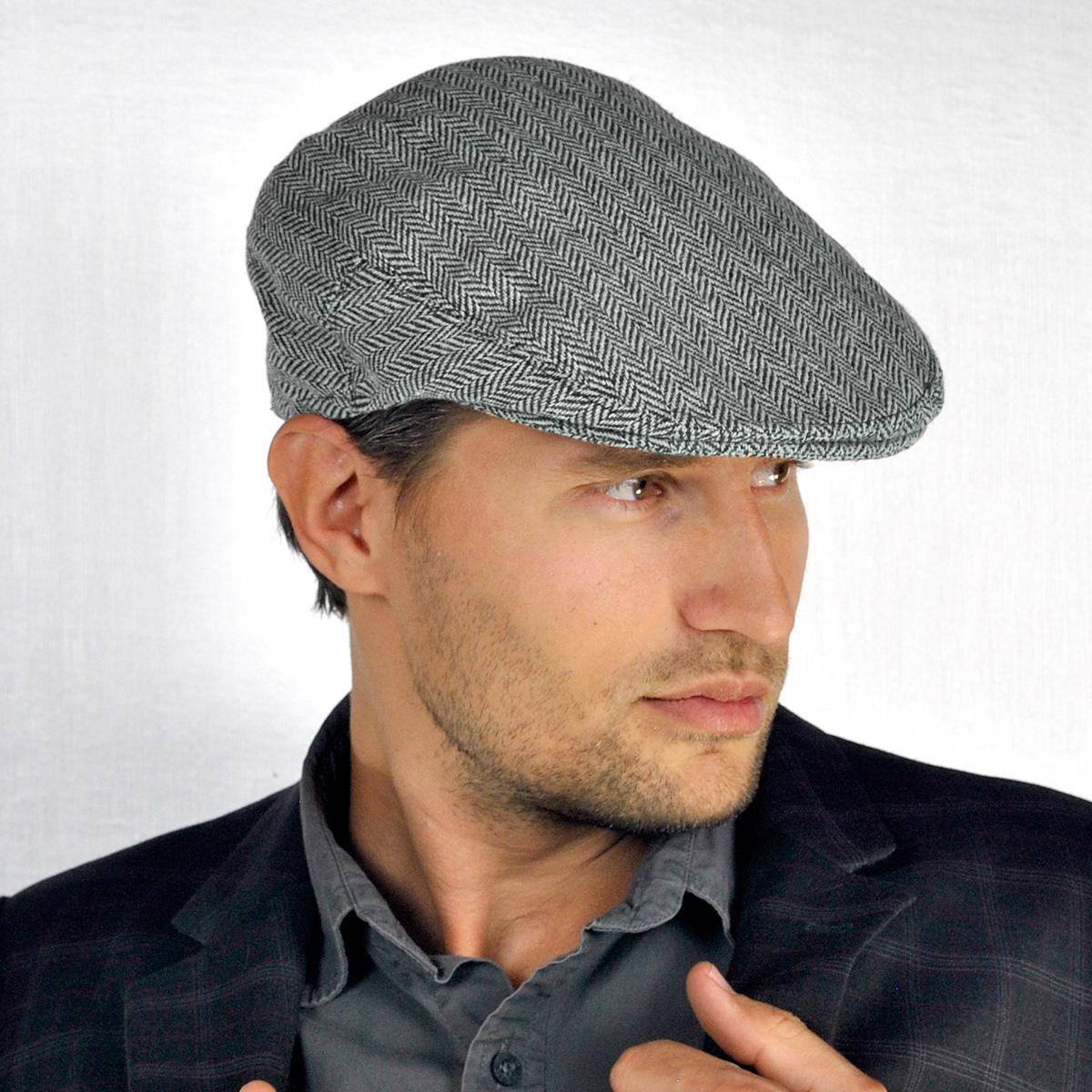 Jaxon Hats | Herringbone Wool Blend Ivy Cap | 167750 | lsmthree | GREY