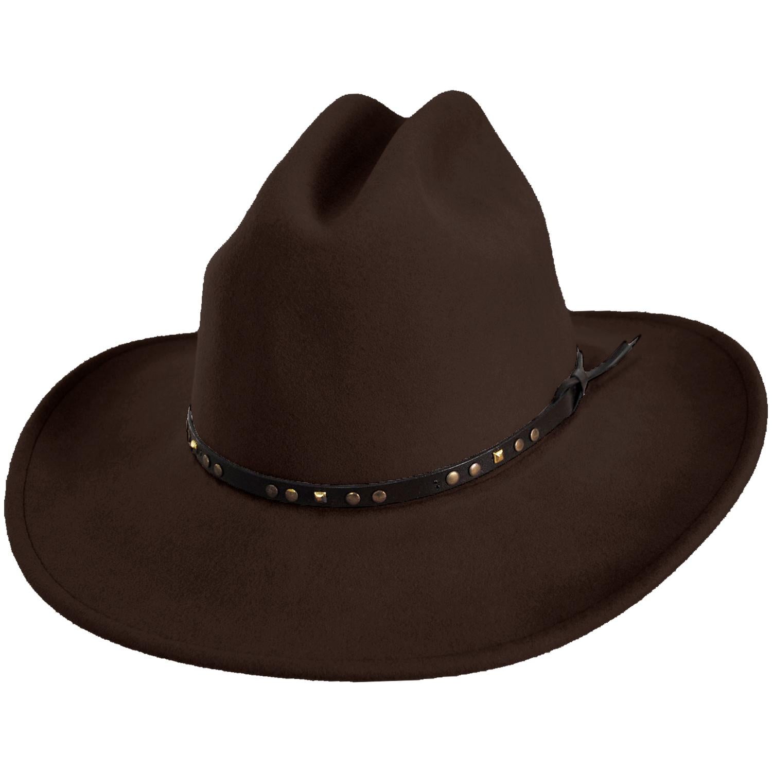 Bailey Western | Chisolm Wool Litefelt Cattlemen Western Hat | 130028 | lead | BEAVER