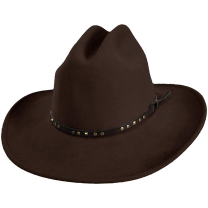 Bailey Western | Chisolm Wool Litefelt Cattlemen Western Hat | 130028 | lead | BEAVER