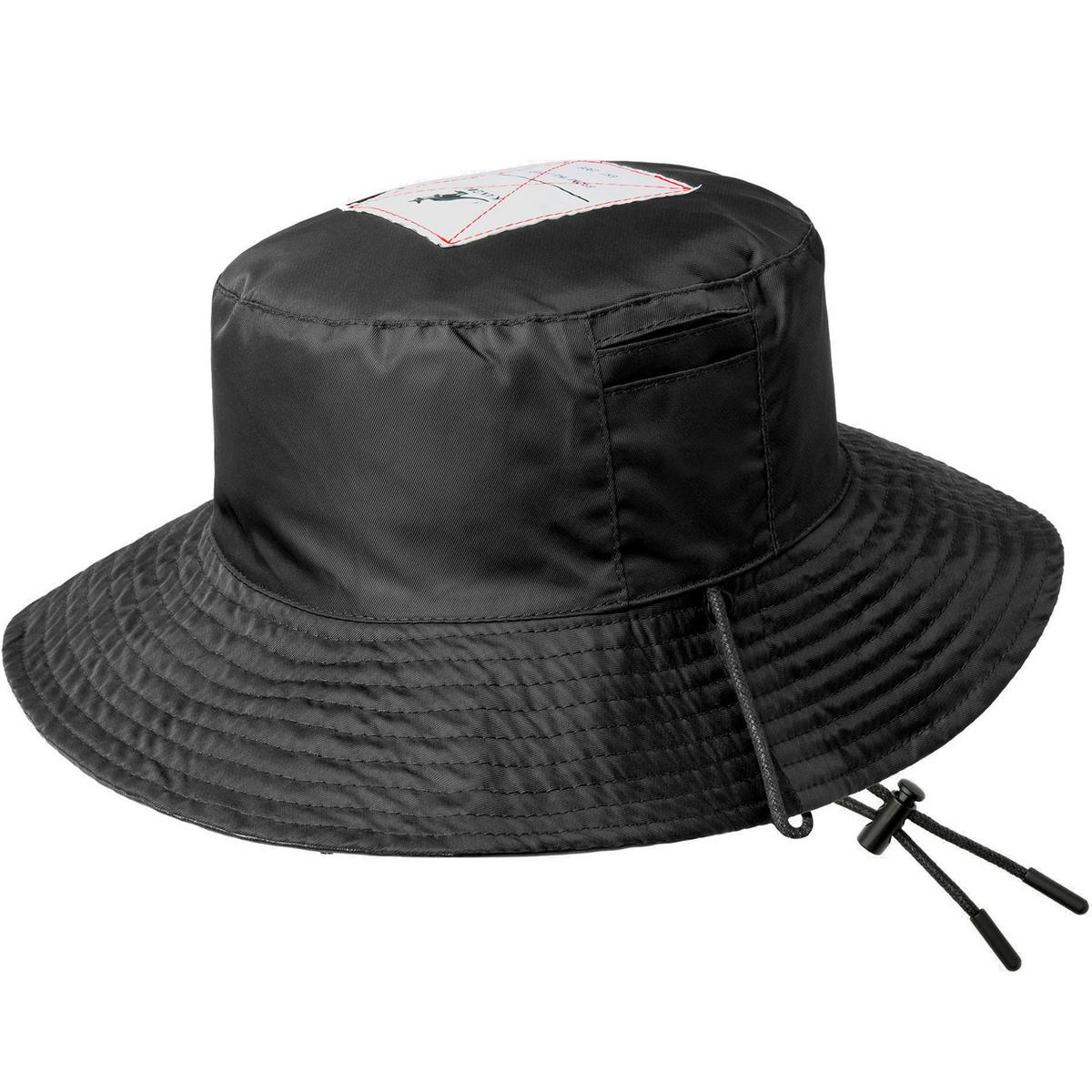 Kangol | Reversible Faux Leather Bucket Hat | 185786 | detailone | BLACK
