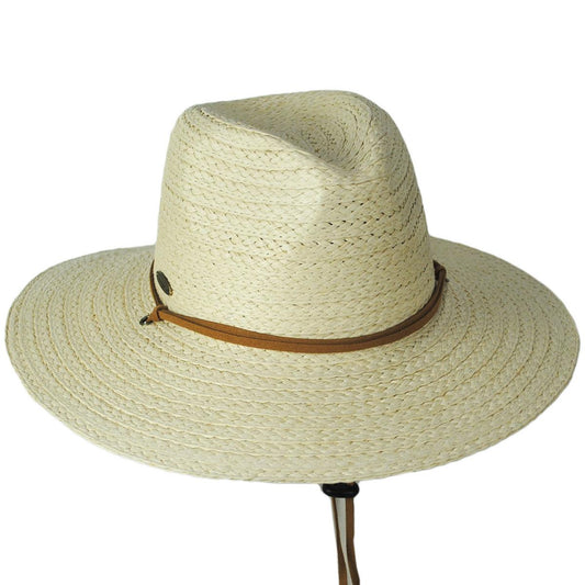 Panama Jack | Thredfin Toyo Straw Aussie Hat | 102015 | lead | NATURAL