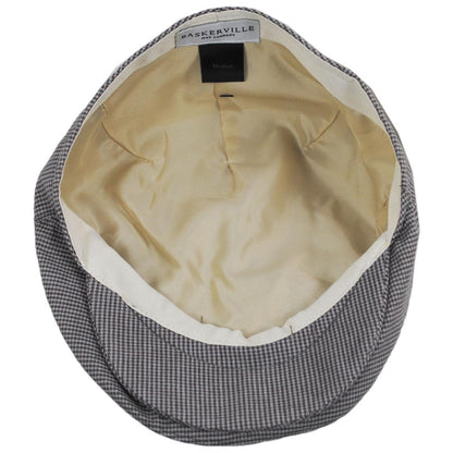 Baskerville Hat Company | Wholesale Talbot Cotton Micro Houndstooth Ivy Cap B2B Pre-Pack | B2B167676 | under | CHARCOAL