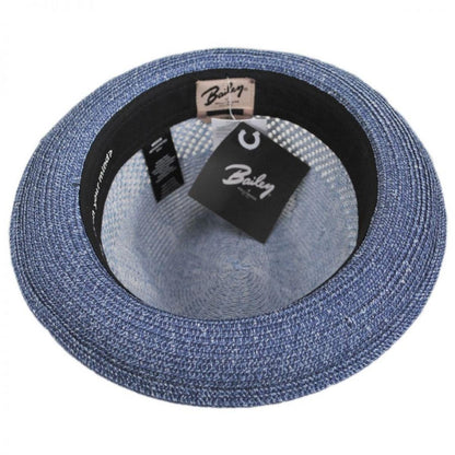 Bailey 1922 | Berle Toyo Straw Blend Fedora Hat | 127856 | under | NAVY HEATHER