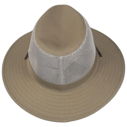 Jaxon Hats | Mesh Crown Aussie Hat | 147249 | top | KHAKI