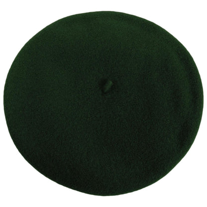 Heritage par Laulhere | Authentique Classic Wool Beret | 151058 | top | DARK GREEN