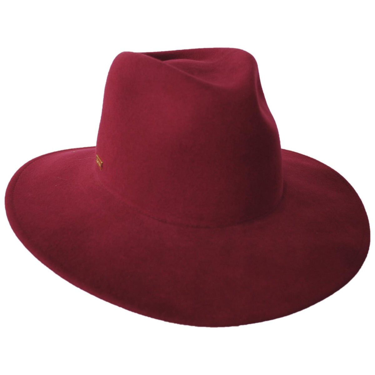 Betmar | Katie Wool Felt Safari Fedora Hat | 123175 | lead | CRIMSON