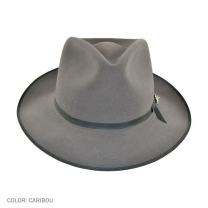 Stetson | Stratoliner Fur Felt Fedora Hat | 130617 | front | CARIBOU