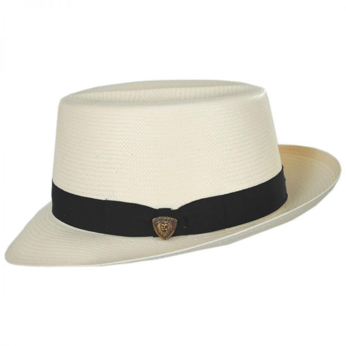 Dobbs | Optimo Shantung Straw Fedora Hat | 126985 | profile | NATURAL