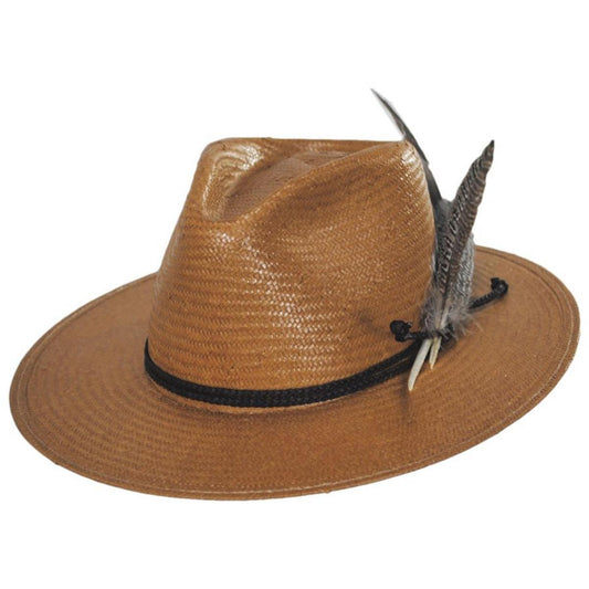 Stetson | Juno Shantung Straw Fedora Hat | 127039 | lead | SAND