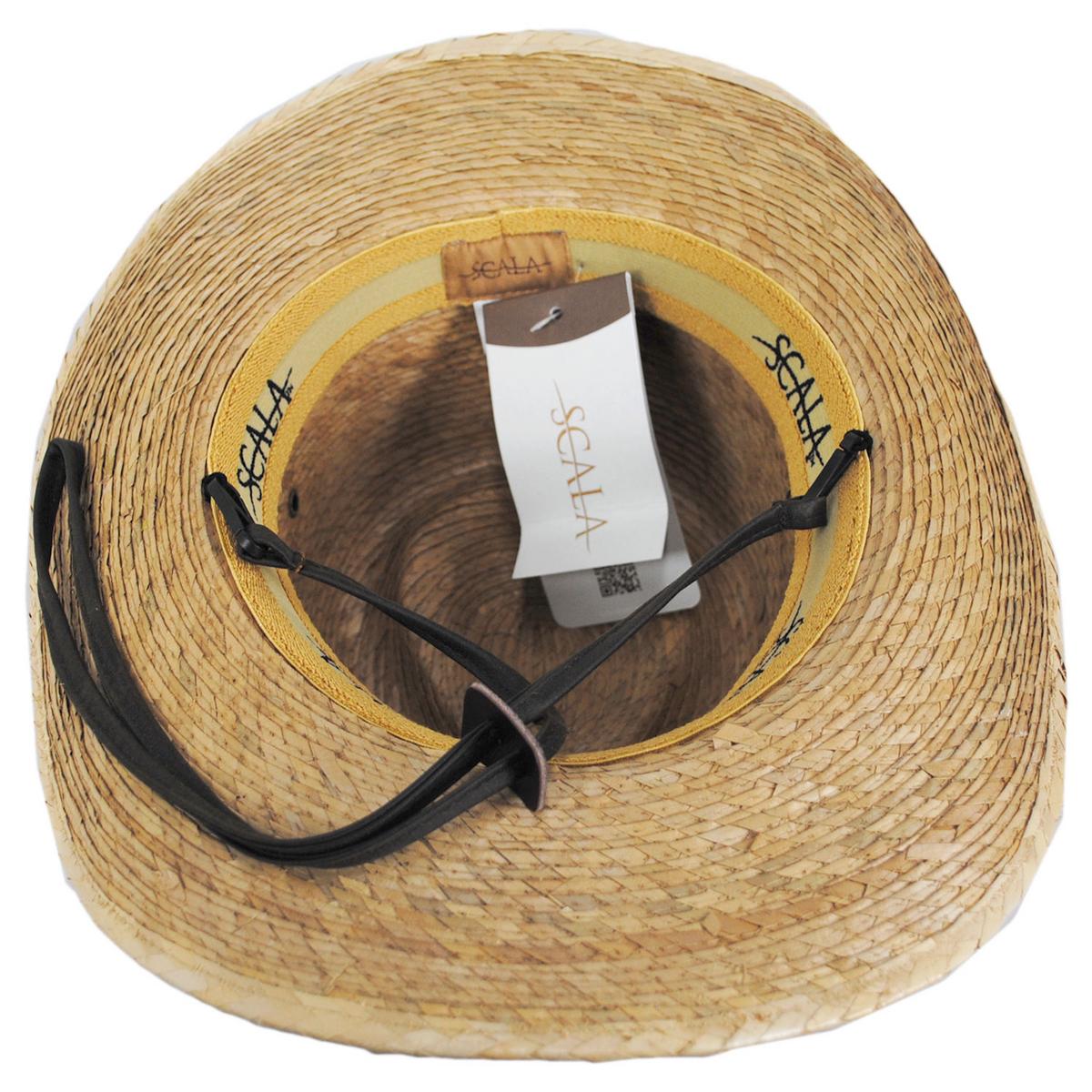 Scala | Quinn Buri Braid Straw Outback Western Hat | 126074 | under | TOAST