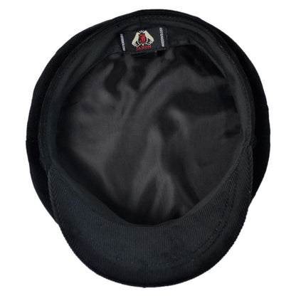 Jaxon Hats | Wholesale Corduroy Fiddler's Cap B2B Pre-Pack | B2B181016 | under | BLACK