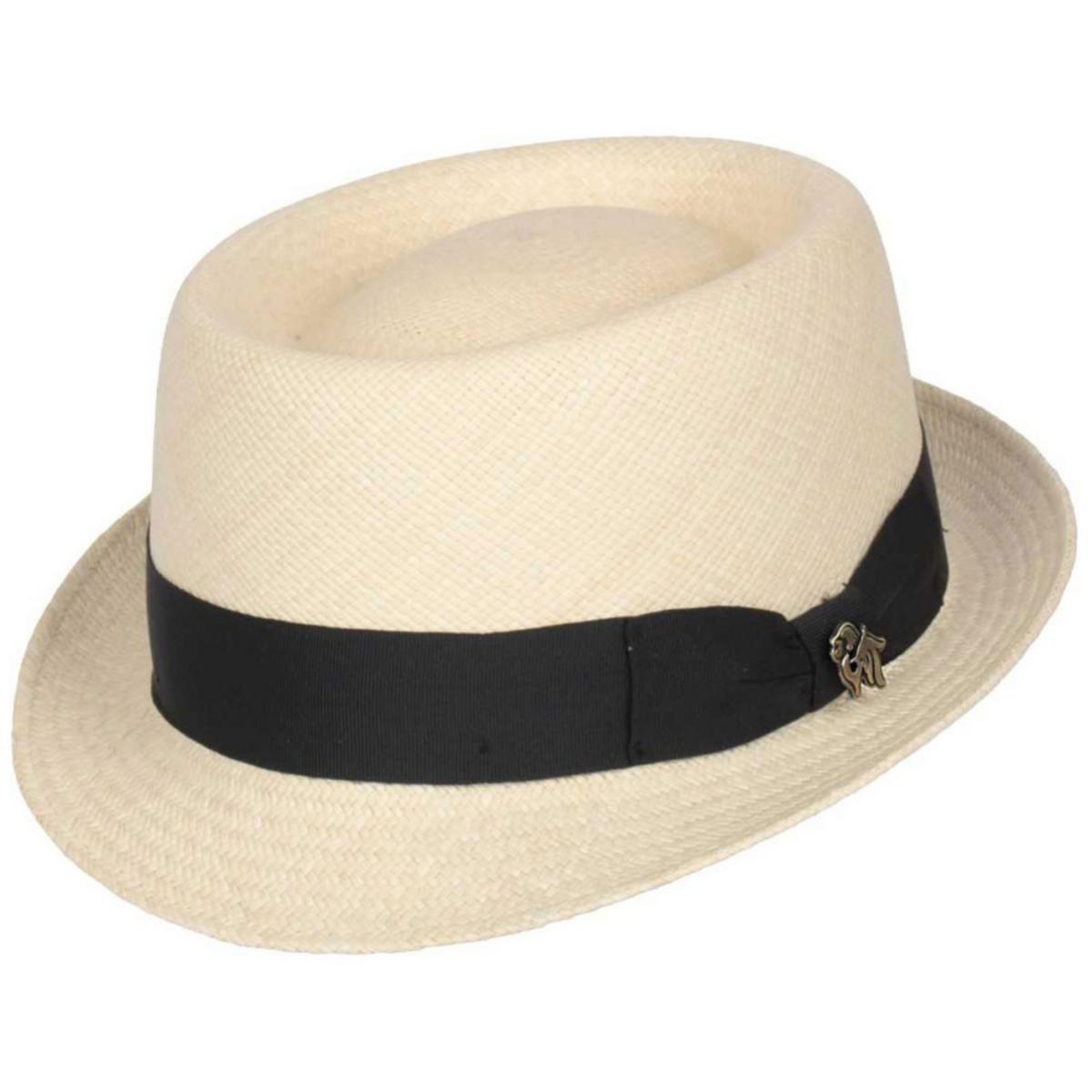 Bigalli | Panama Straw Pork Pie Hat | 129214 | lead | NATURAL
