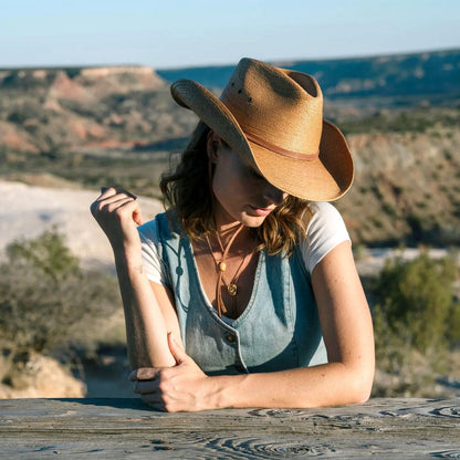 Stetson | Contoy Palm Leaf Straw Western Hat | 126953 | lsfone | EXTRA TOASTY