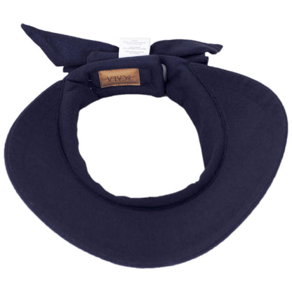 Scala | Backbow Cotton Visor | 195018 | under | NAVY
