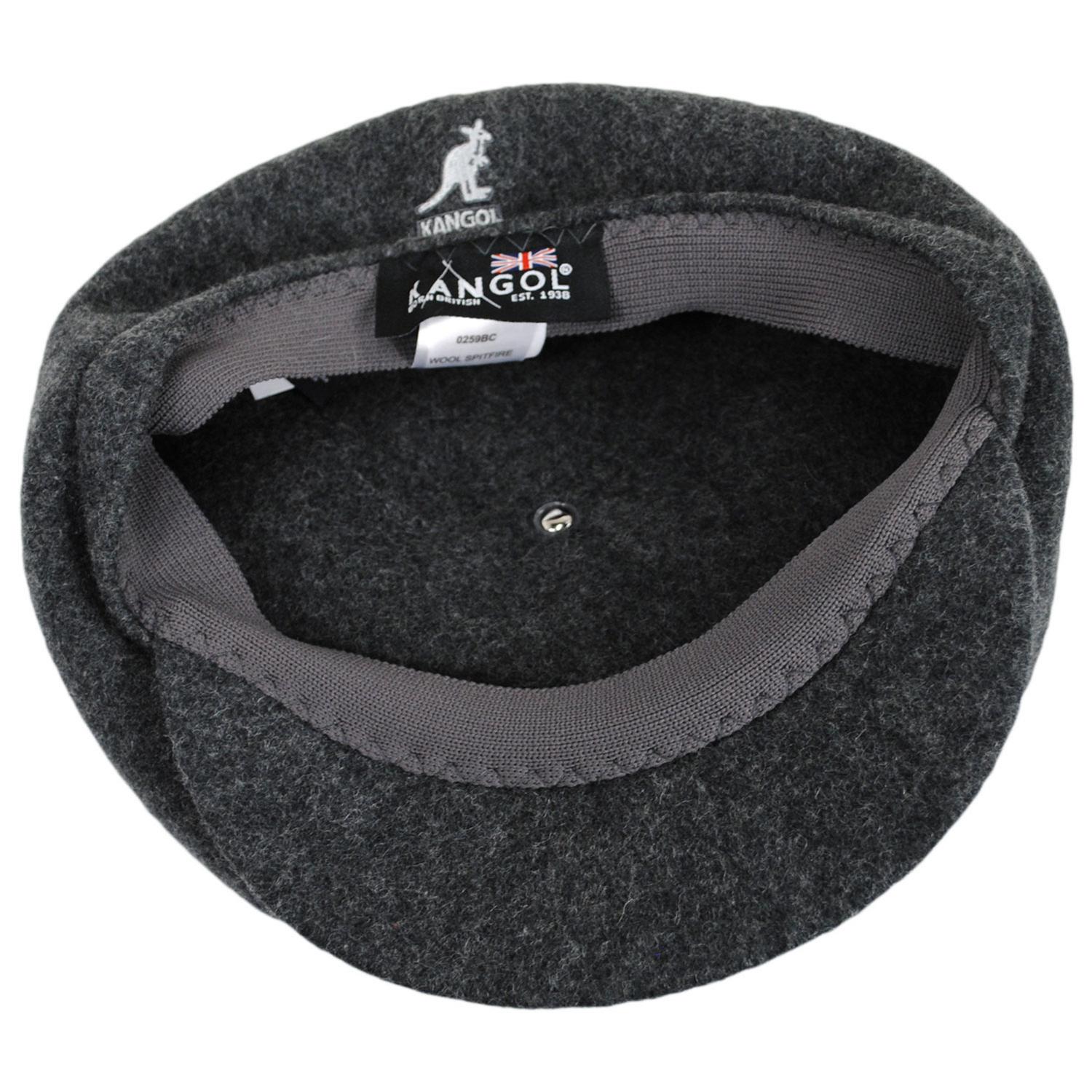 Kangol | Spitfire Wool Newsboy Cap | 160801 | under | DARK FLANNEL