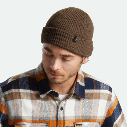 BRIXTON HATS | Heist Knit Beanie Hat | 502706 | lsmone | COYOTE BROWN
