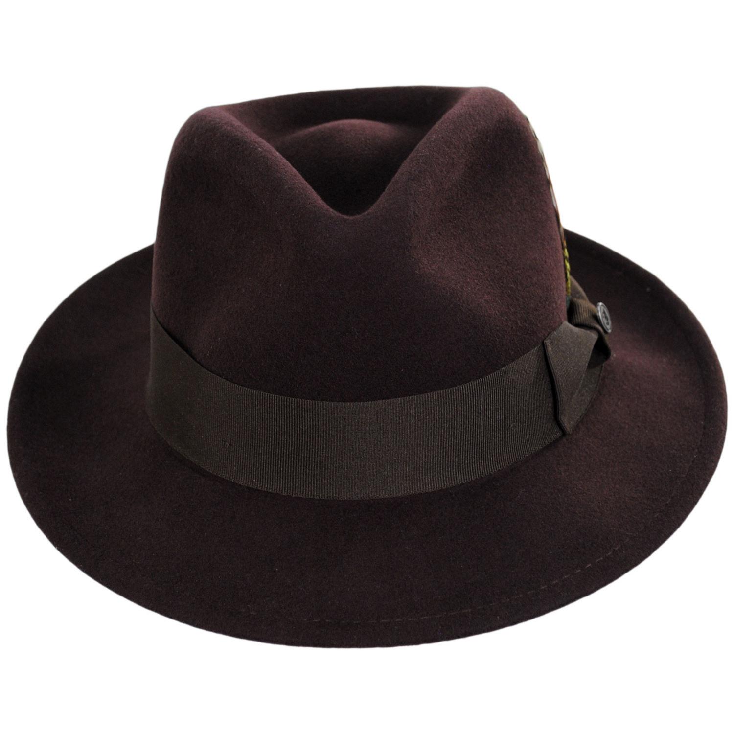 Jaxon Hats | C-Crown Crushable Wool Felt Fedora Hat – Village Hat Shop