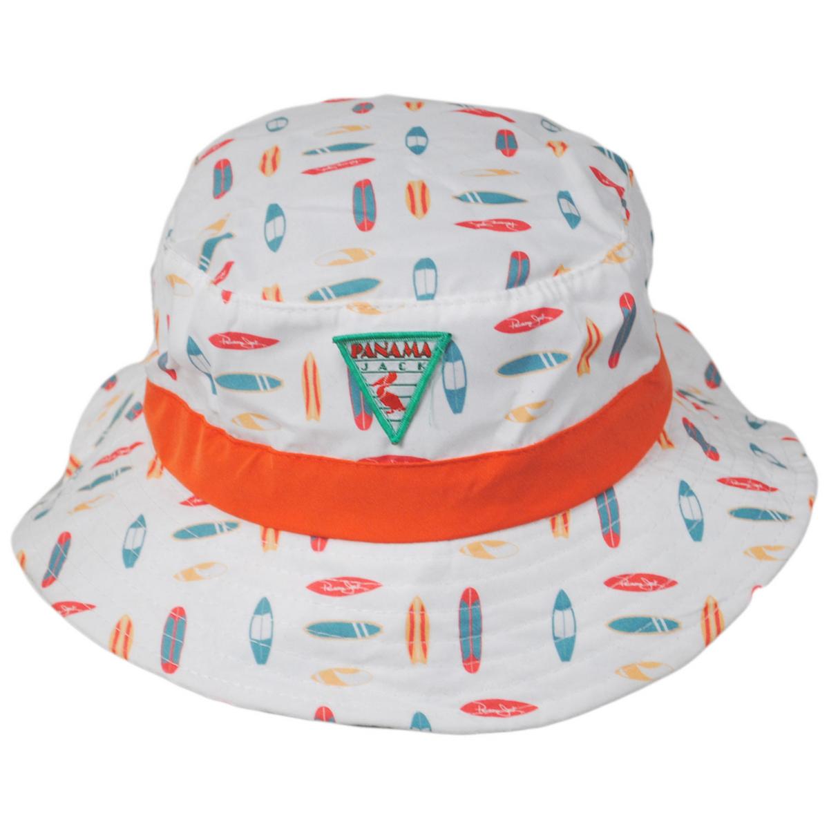 Panama Jack | Kid's Fantasia Surf Bucket Hat | 508204 | front | CREAM