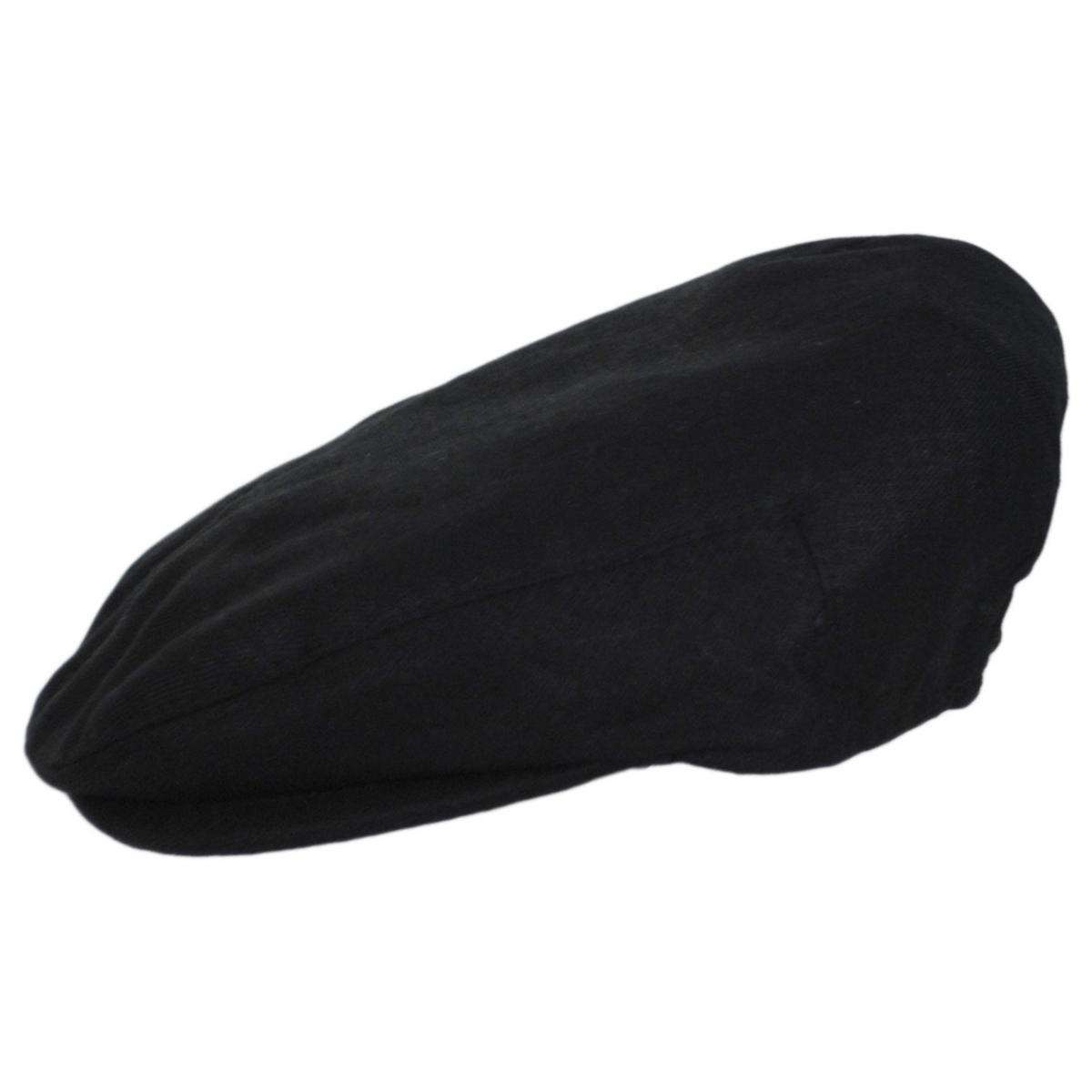 Jaxon Hats | Baby Linen and Cotton Ivy Cap | 512105 | profile | BLACK