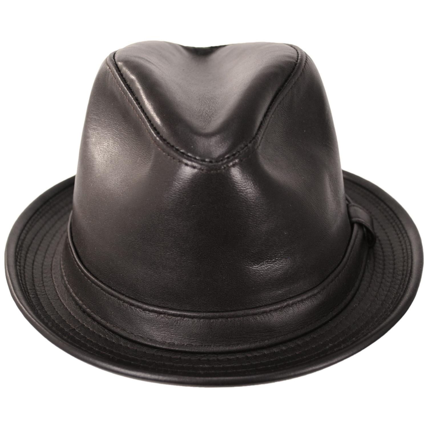 New York Hat Co. | Lambskin Leather Fedora Hat – Village Hat Shop