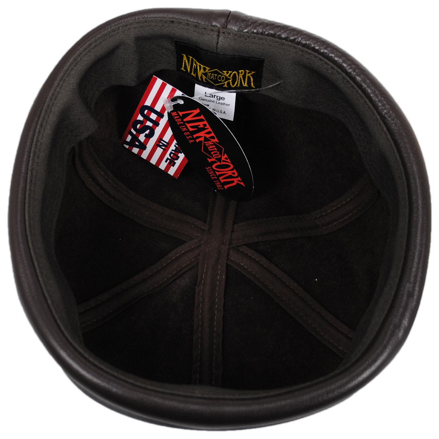 Six Panel Leather Skull Cap Beanie Hat – Village Hat Shop