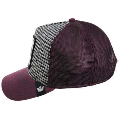 Goorin Bros | Dapper Rooster Mesh Trucker Snapback Baseball Cap | 200746 | profile | HOUNDSTOOTH
