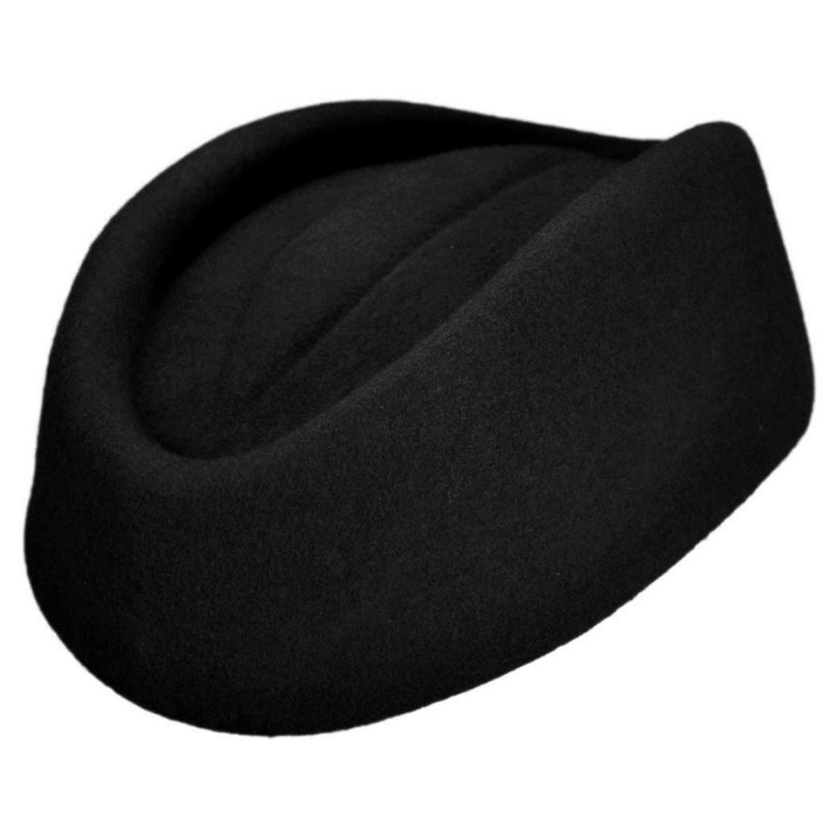 sur la tete | Wholesale Stewardess Wool Felt Pillbox Hat B2B Pre-Pack
