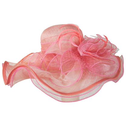 Something Special | Charisma Sinamay Straw Swinger Dress Hat | 121364 | profile | PINK