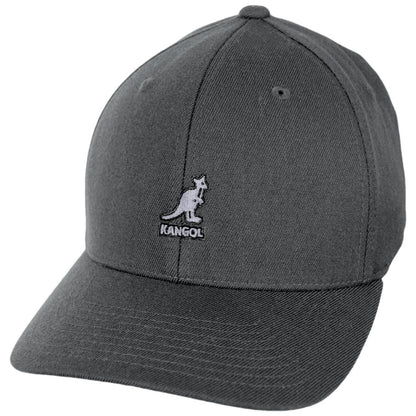 Kangol | Logo Wool Flexfit Fitted Baseball Cap | 201104 | lead | DARK FLANNEL