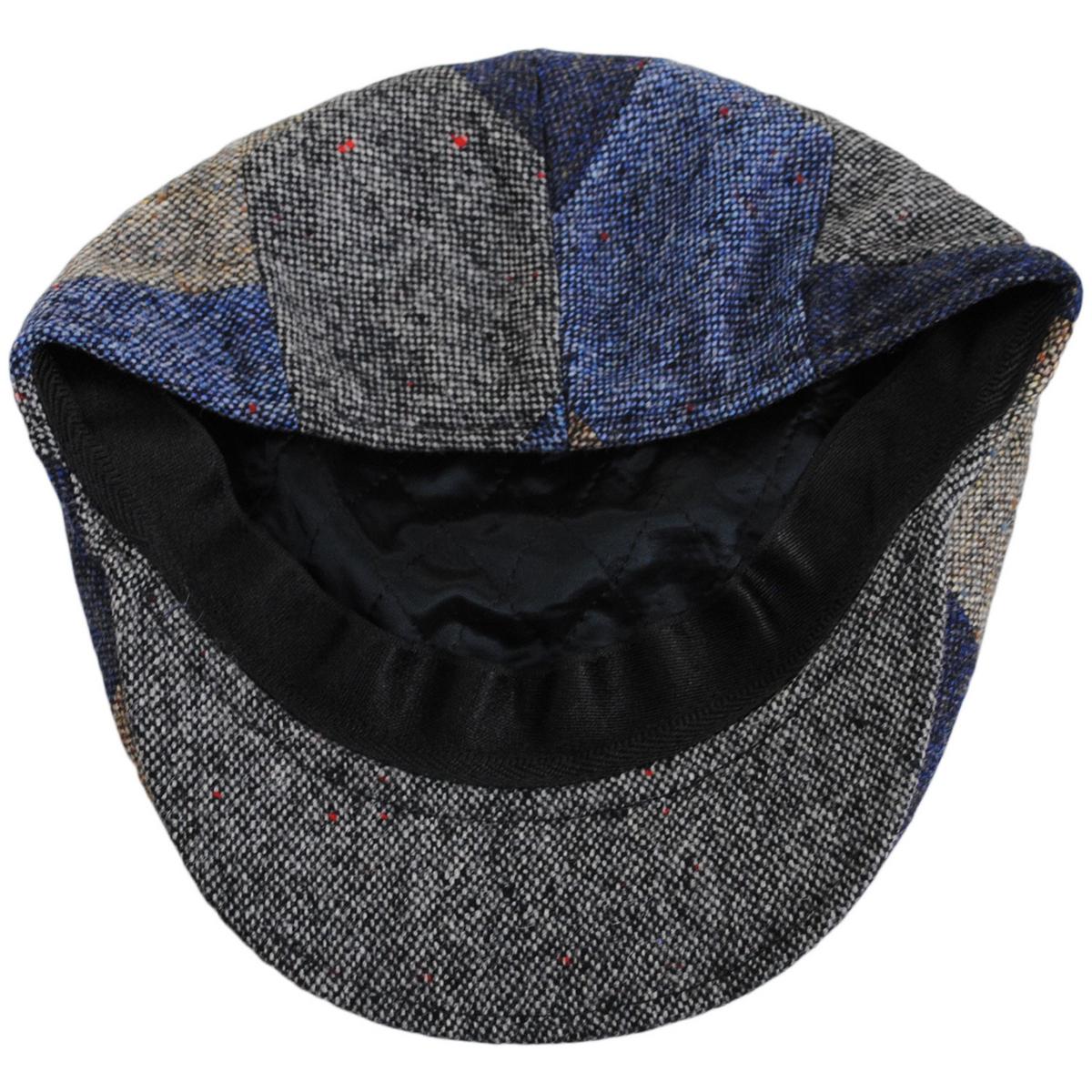 Stefeno Hats | Wool Patchwork Ascot Ivy Cap | 171572 | under | MULTI