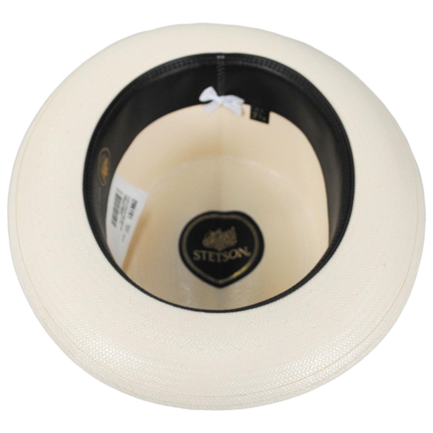 Stetson | 42 Optimo Shantung Straw Fedora Hat | 127071 | under | NATURAL