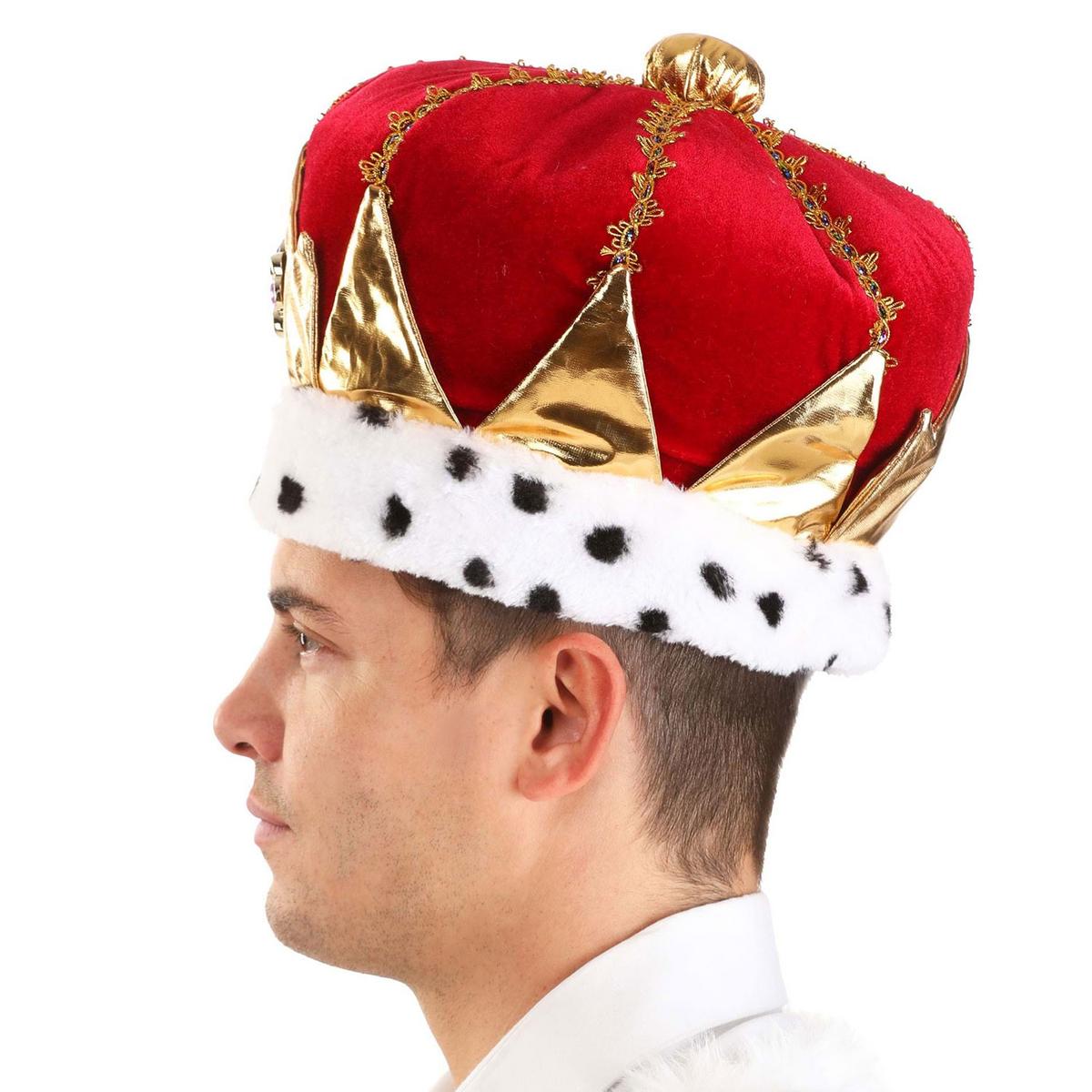 Elope | Plush Crown King Hat | 190315 | profile | RED