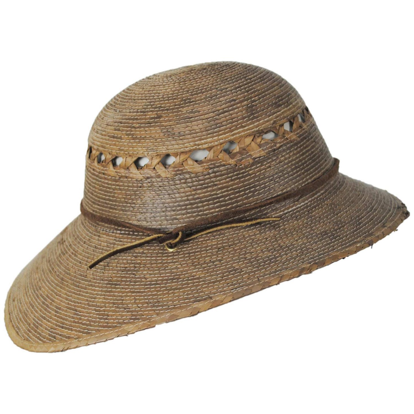 Tula Hats | Laurel Lattice Palm Straw Facesaver Hat | 102996 | profile | NATURAL