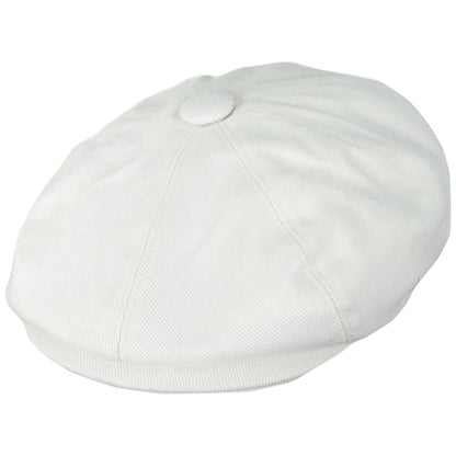 Jaxon Hats | Cotton Newsboy Cap | 167770 | lead | WHITE