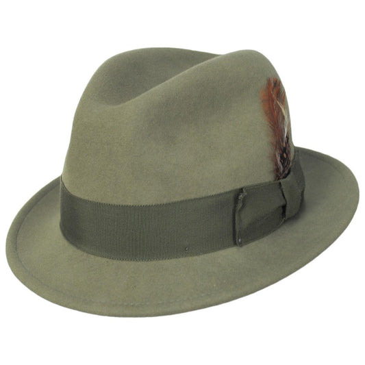 Bailey 1922 | Tino Wool LiteFelt Trilby Fedora Hat - Fashion Colors | 130008FW24 | lead | KELP