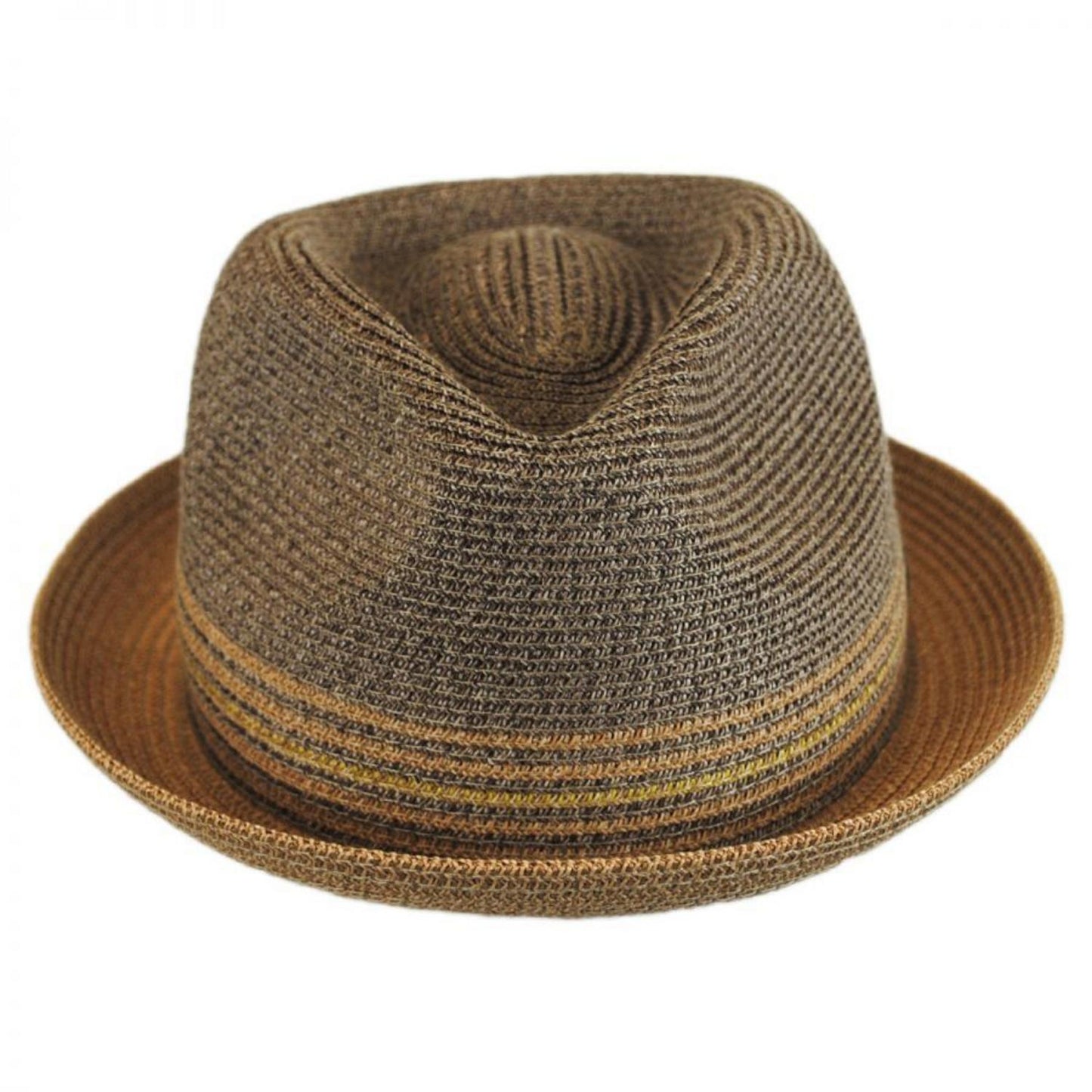 Bailey 1922 | Hooper Toyo Straw Blend Trilby Fedora Hat - Earth | 127777E | front | EARTH